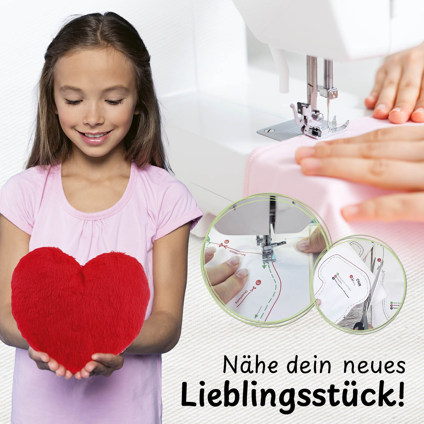 Näh-Baukastenset Herz Liebling